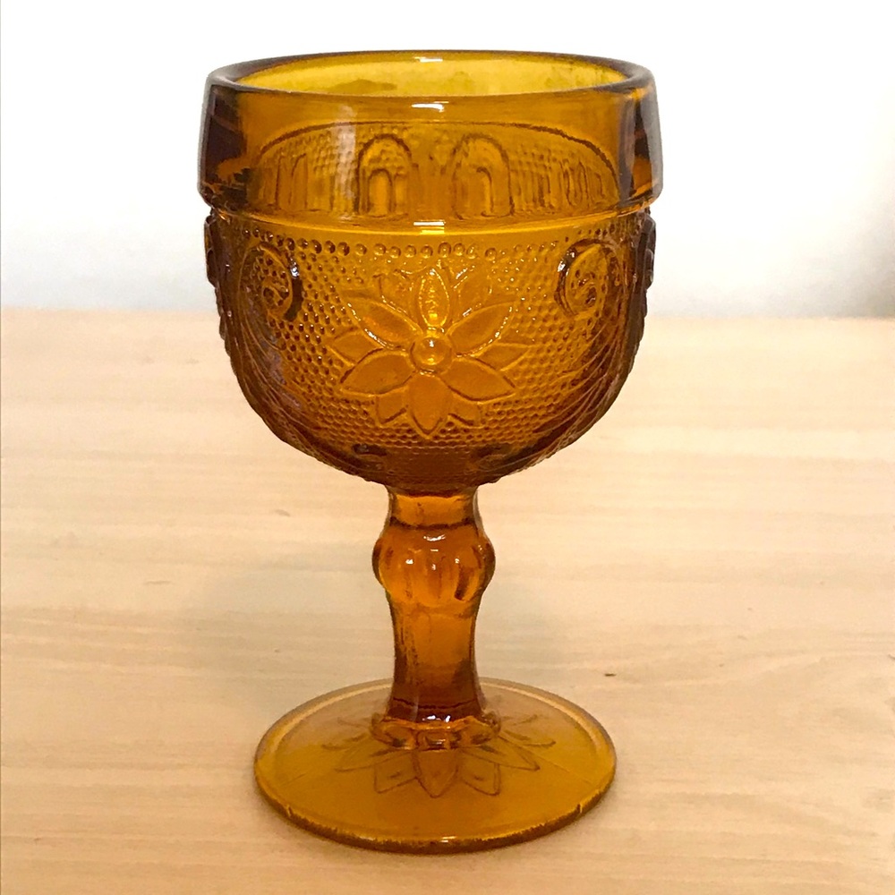 Depression glass dessert wine cup